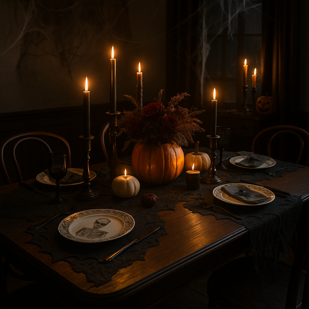 Halloween Party zuhause: So deckst Du eine schaurig-schöne Festtafel