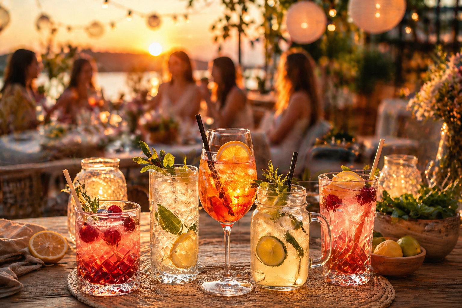 Sommerparty Deko Gläser: Die schönsten Gläser für Cocktails & Limonaden 🍹✨