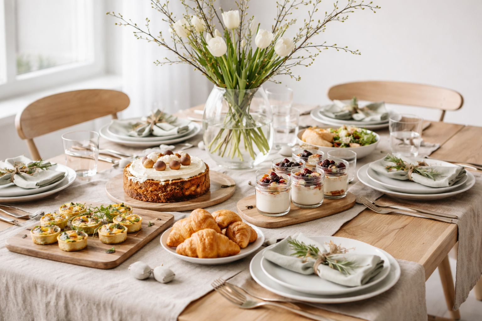 Osterbrunch: Moderner Osterbrunch modern & schlicht – So kombinierst du Deko und Menü perfekt