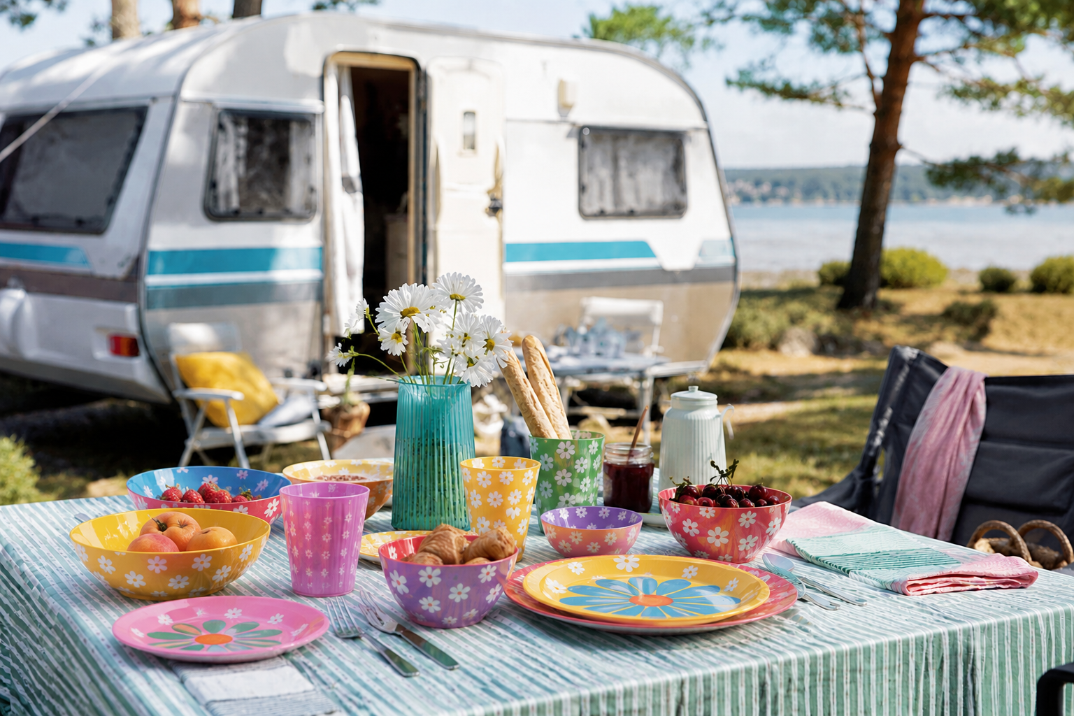 Melamingeschirr im Sommer: Picknick, Camping oder Garten? Ein Geschirr für alles