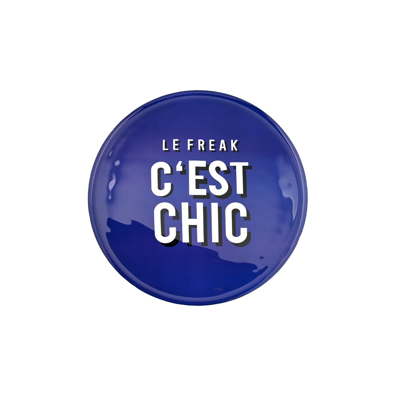 Dekotablett "Love Trays - Le freak c'est chic" - L (Dunkelblau)