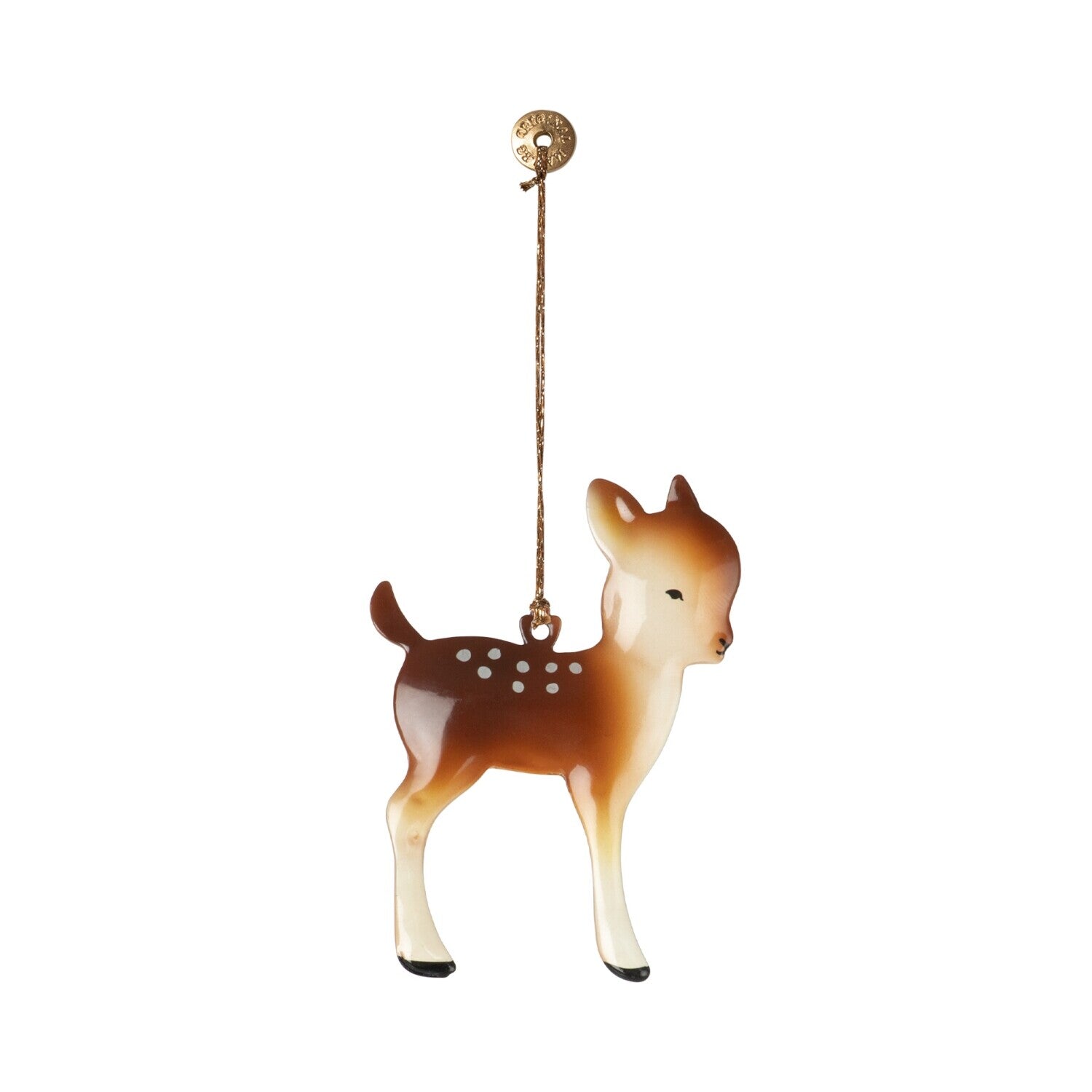 Metallornament "Bambi" im 2er-Set - 7x6 cm (Braun) Maileg