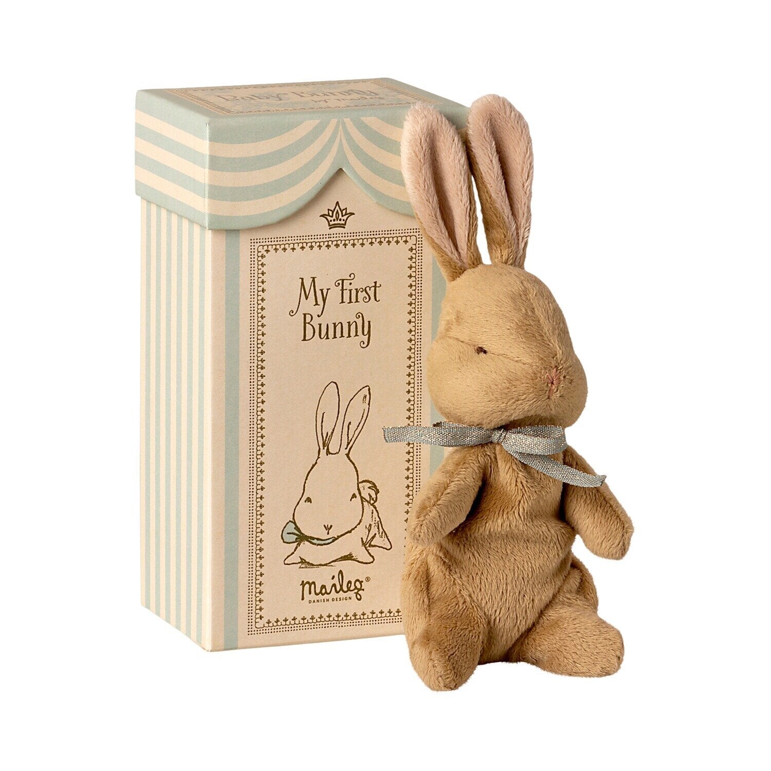 Stoff-Hase "My first bunny" (Light Blue)