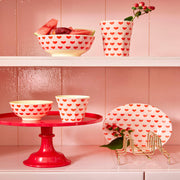 Melamin Becher "Small hearts" - Klein (Pink) Rice