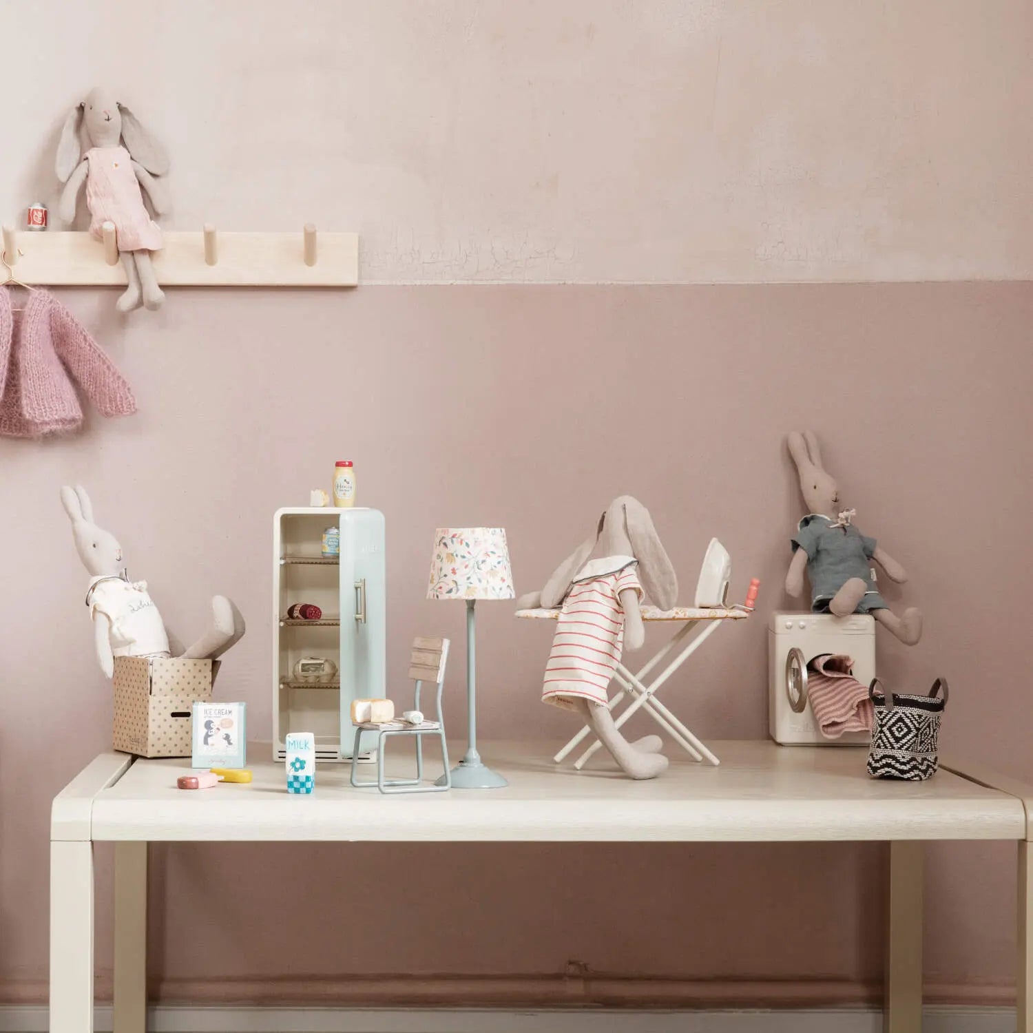 Miniature Stehlampe für Mäuse (Dunkles Mint) Maileg