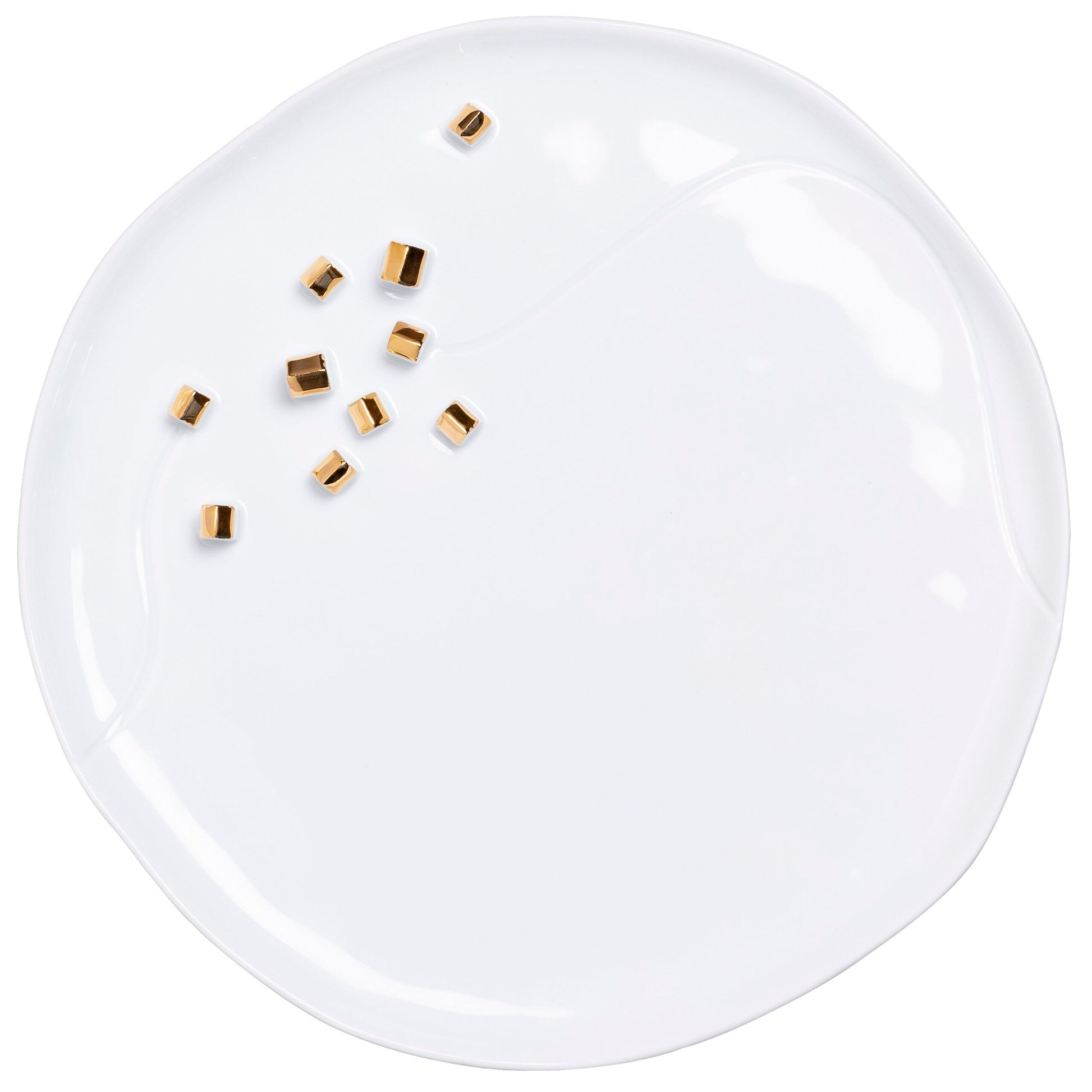 Teller "Dorf - Porzellangeschichten" (Gold) räder Design