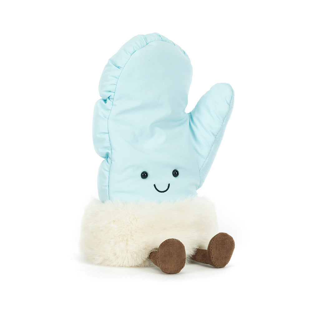 handschuhe plüsch Kuscheltier Handschuh "Amuseables" - 25 cm (Blau)