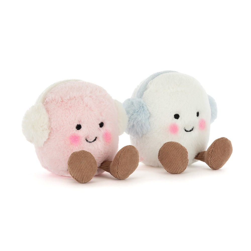 Kuscheltier Marshmallows "Amuseables - Toastie Pink and White" - 16 cm (Rosa/Weiß) Jellycat