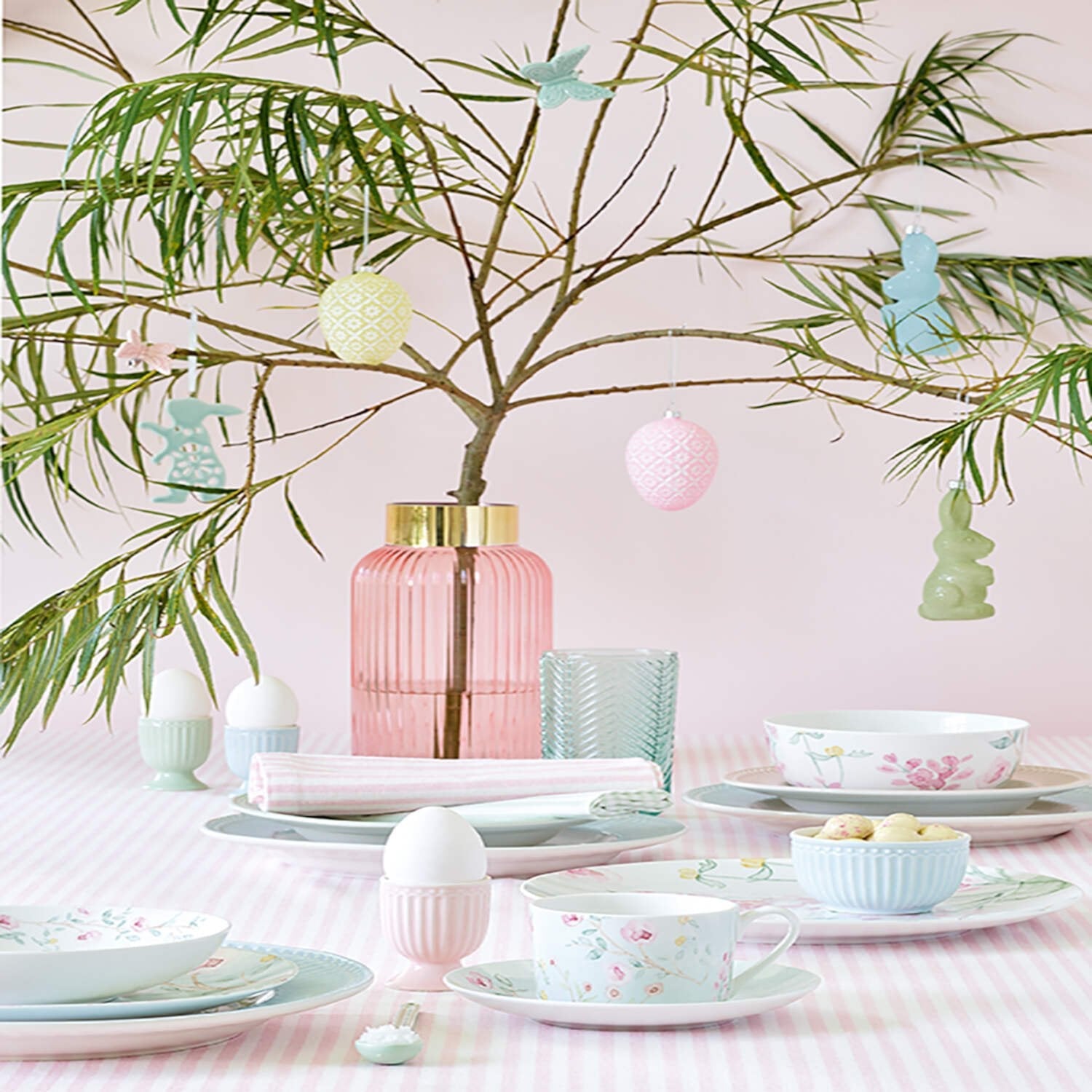 Deko-Anhänger "Glittery Rabbit" (Pale Blue) GreenGate