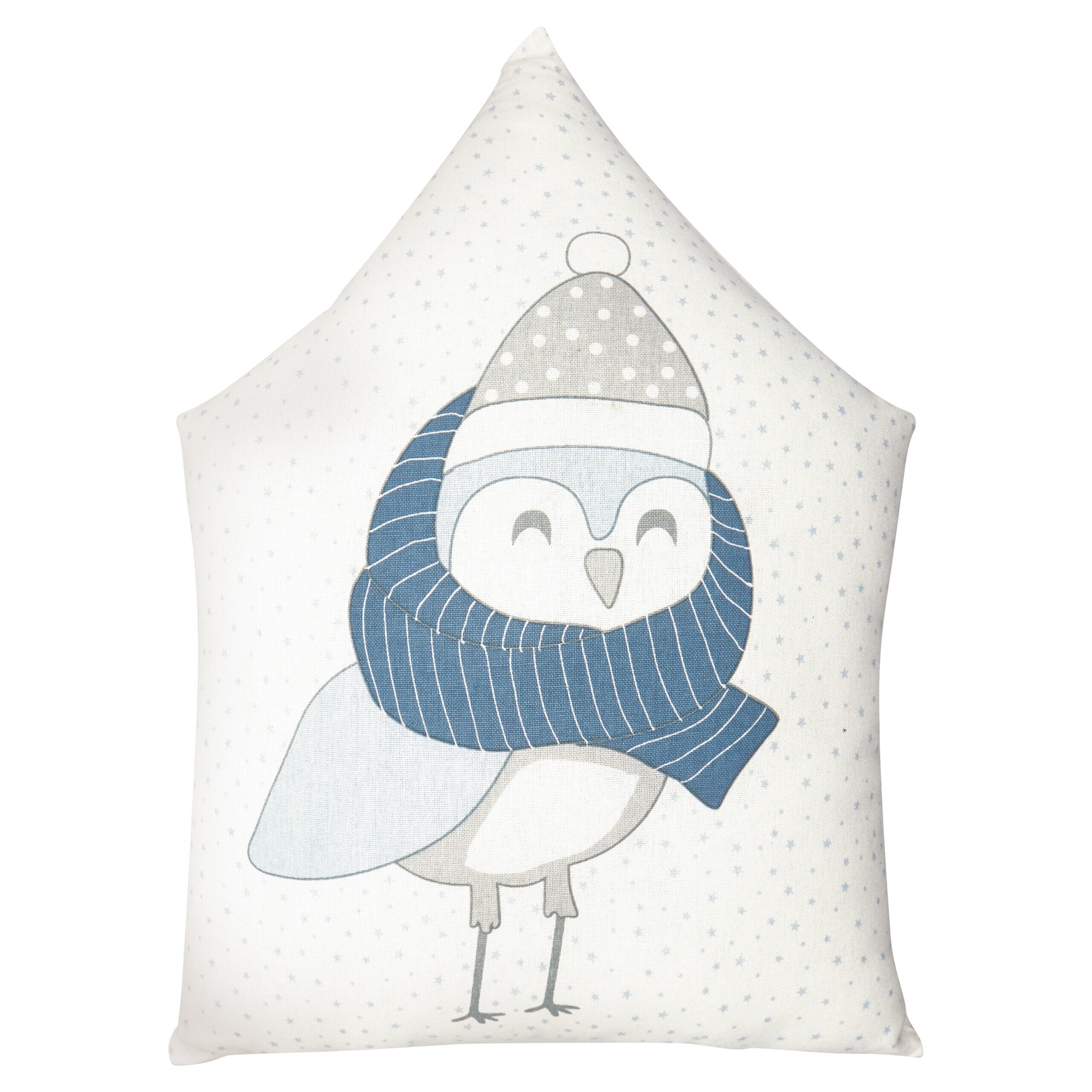 Kissen mit Aufdruck "Owl" - 30x40 cm (Pale Blue) GreenGate