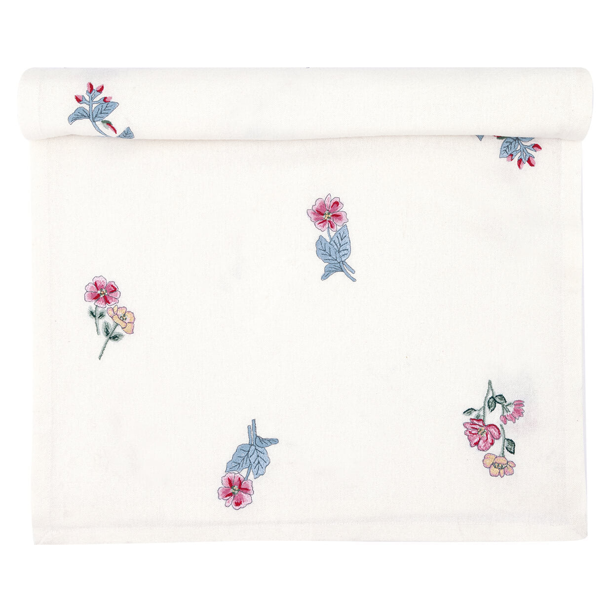 Bestickter Tischläufer "Portia" - 45x140 cm (Weiß) GreenGate