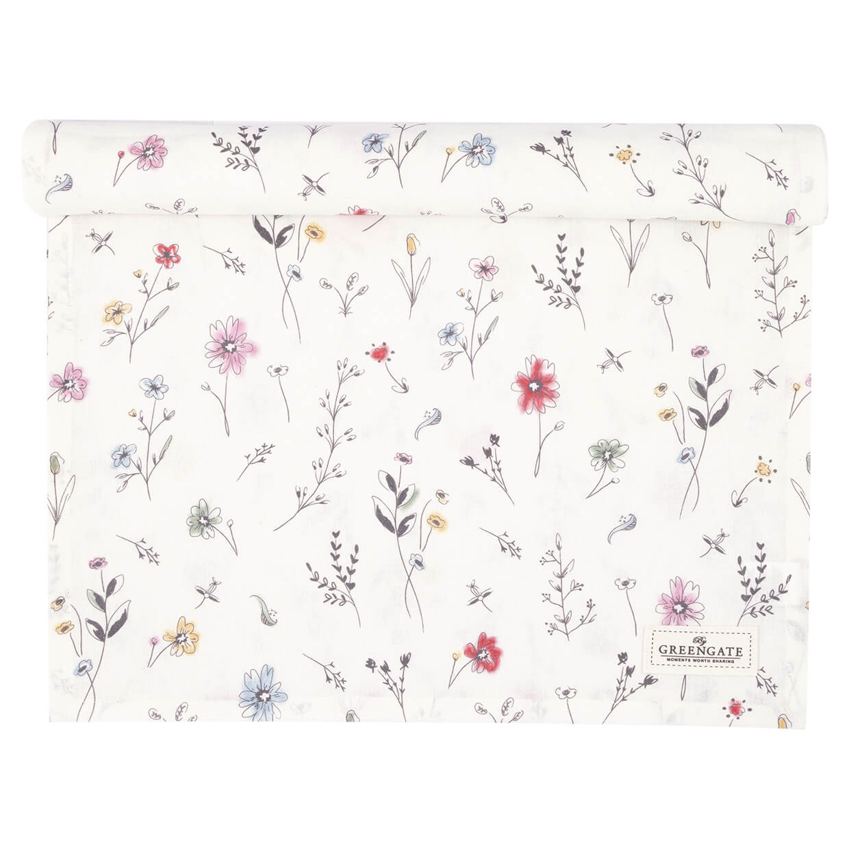 Tischläufer "Venissa" - 140x45 cm (Weiß) GreenGate