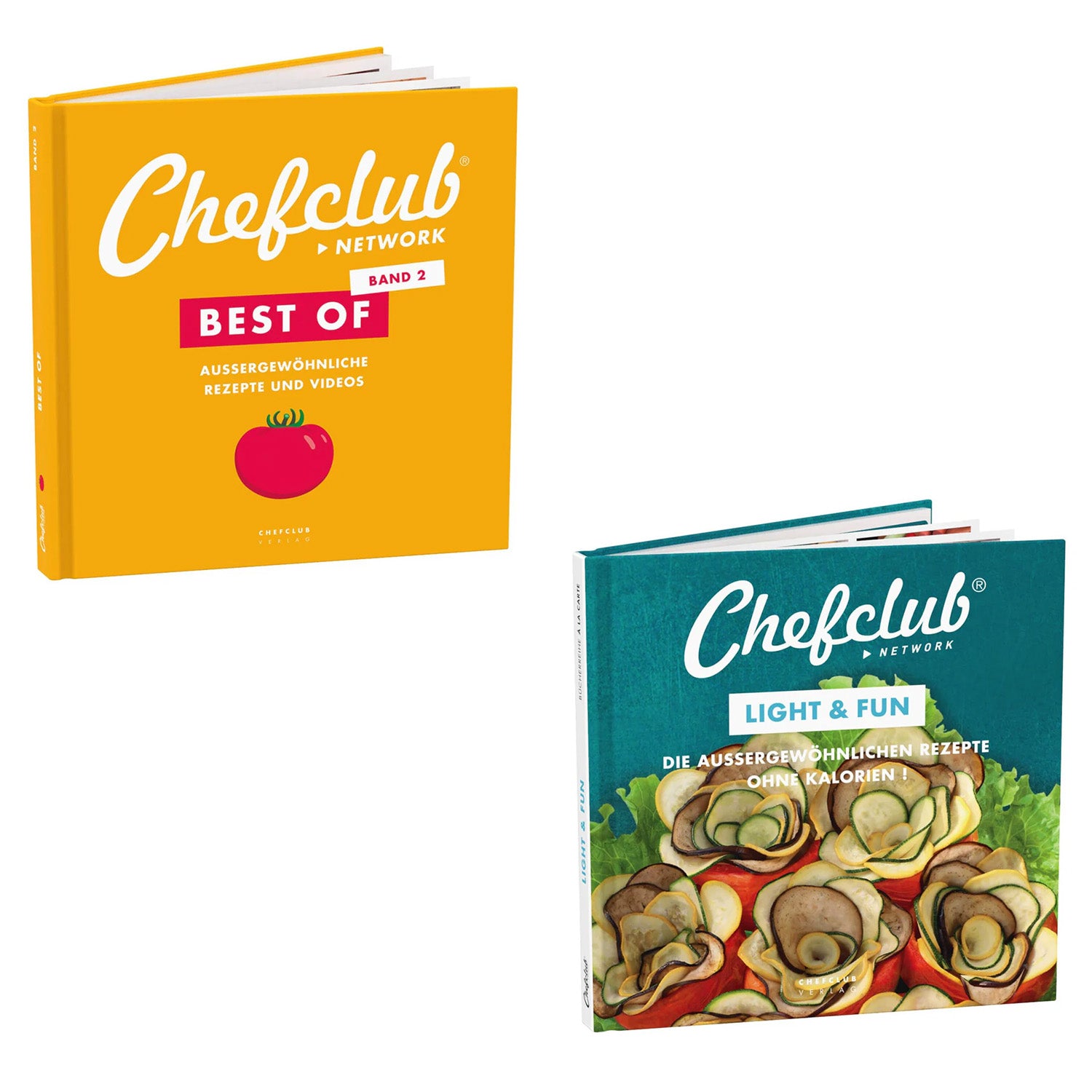 Kochbuch Vorteilsset aus "Chefclub Das Best Of, Vol.2 + Chefclub Light & Fun" (Bunt)