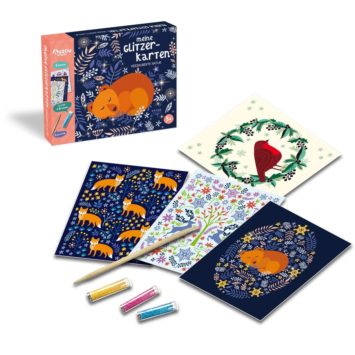 Meine Glitzerkarten - Verzauberte Natur