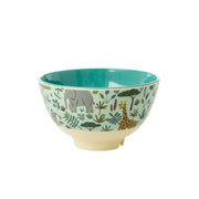 Melamin Kleine Schüssel für Kinder "Jungle Animals" (Grün) Rice