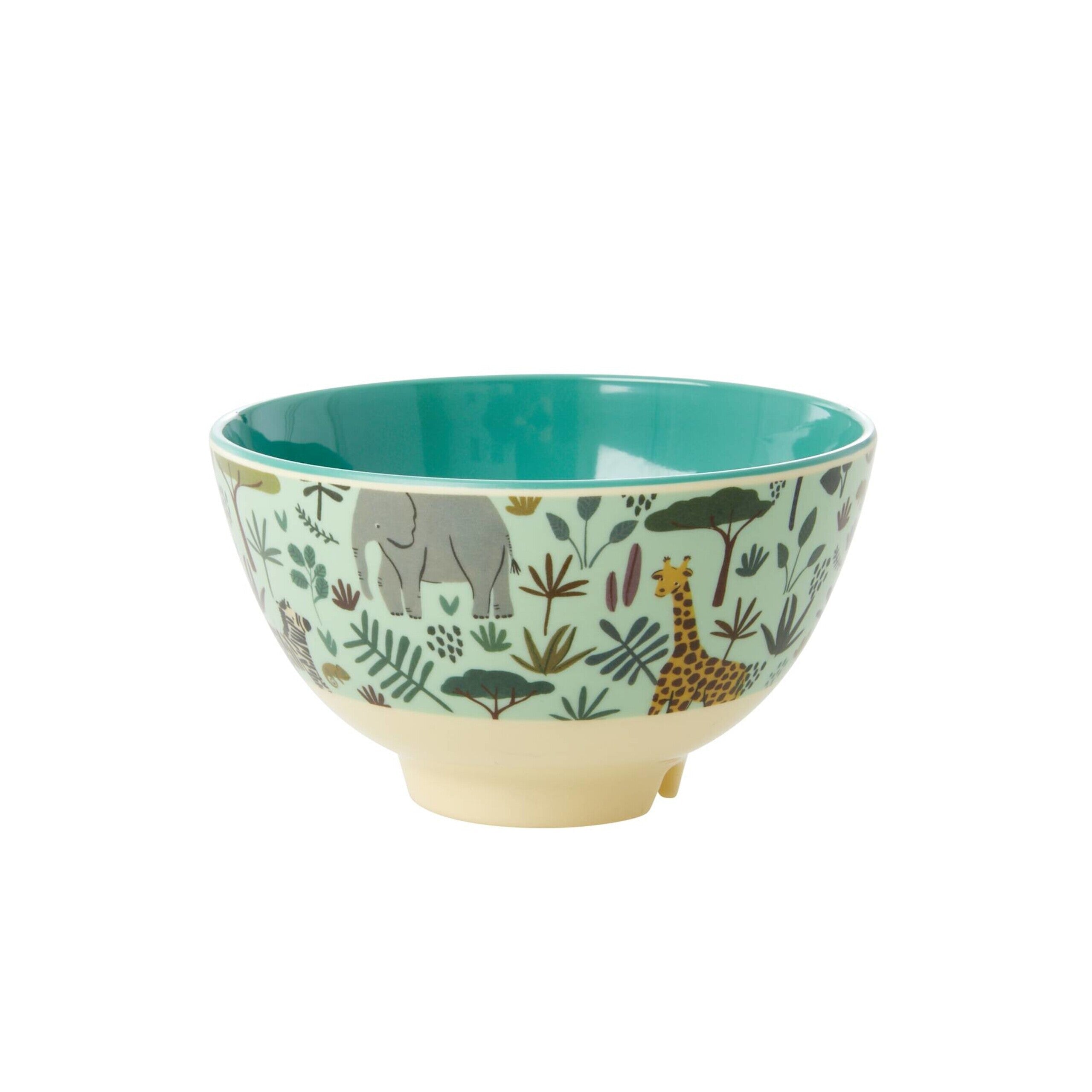 Melamin Kleine Schüssel für Kinder "Jungle Animals" (Grün) Rice