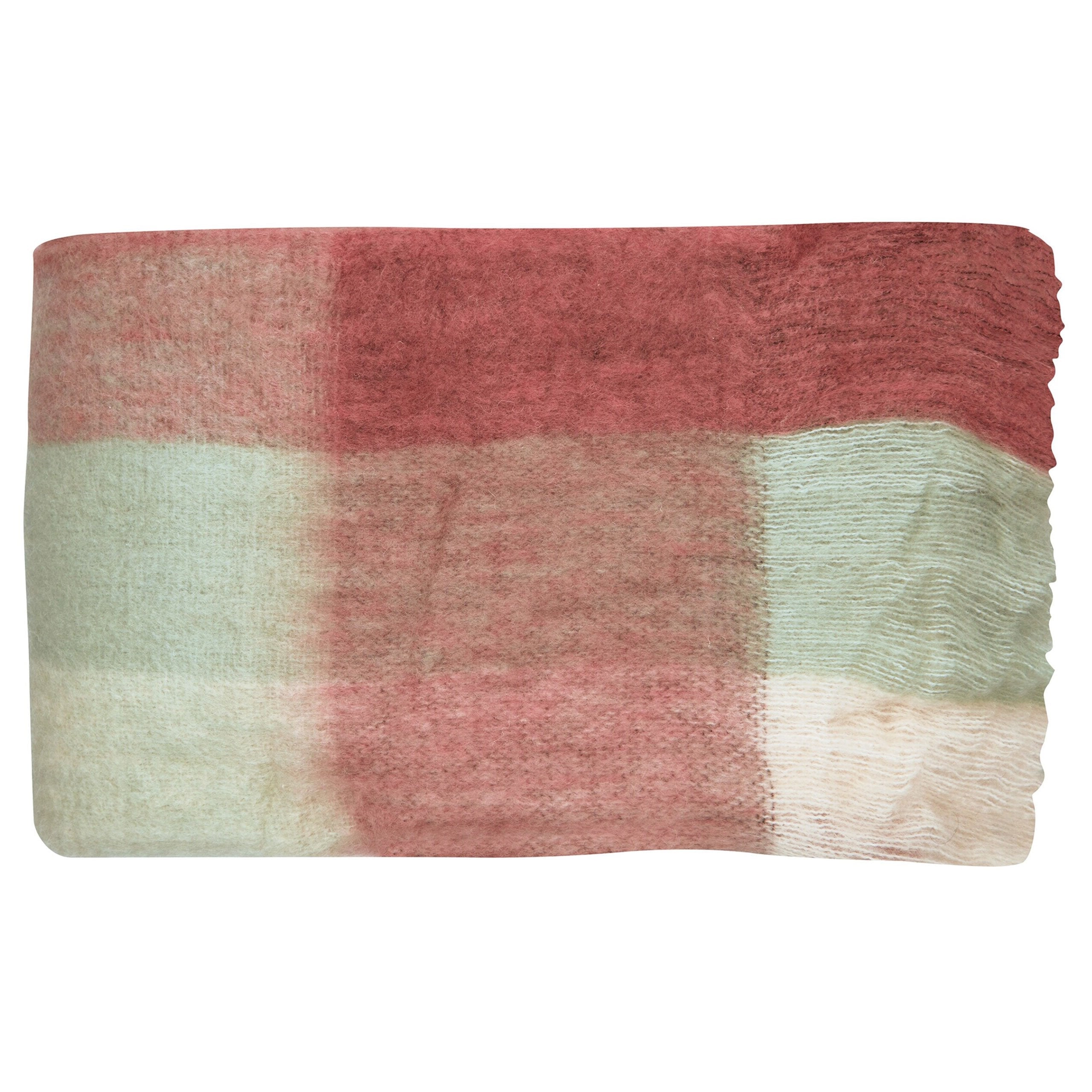 Decke "Check" - 125x150cm (Coral) GreenGate