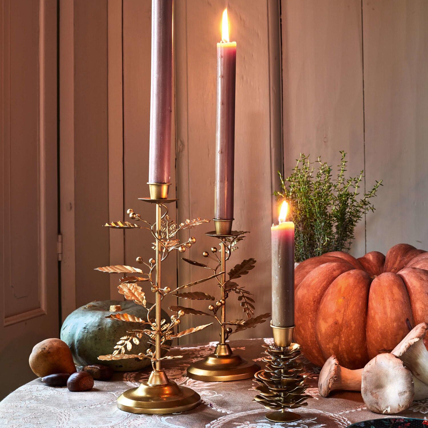 Kerzenhalter "Pinecone" - 11cm (Gold)