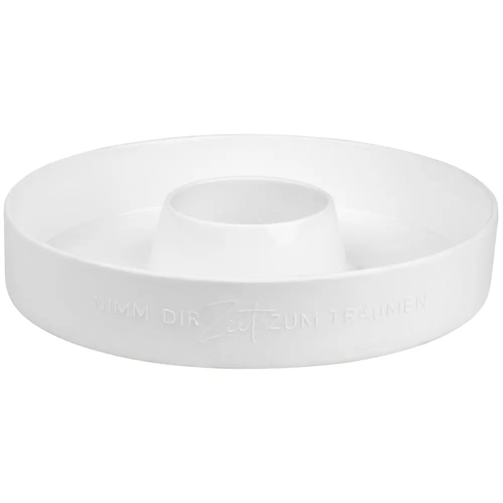 Porzellankranz "Nimm dir Zeit zum Träumen" (Weiß) räder Design