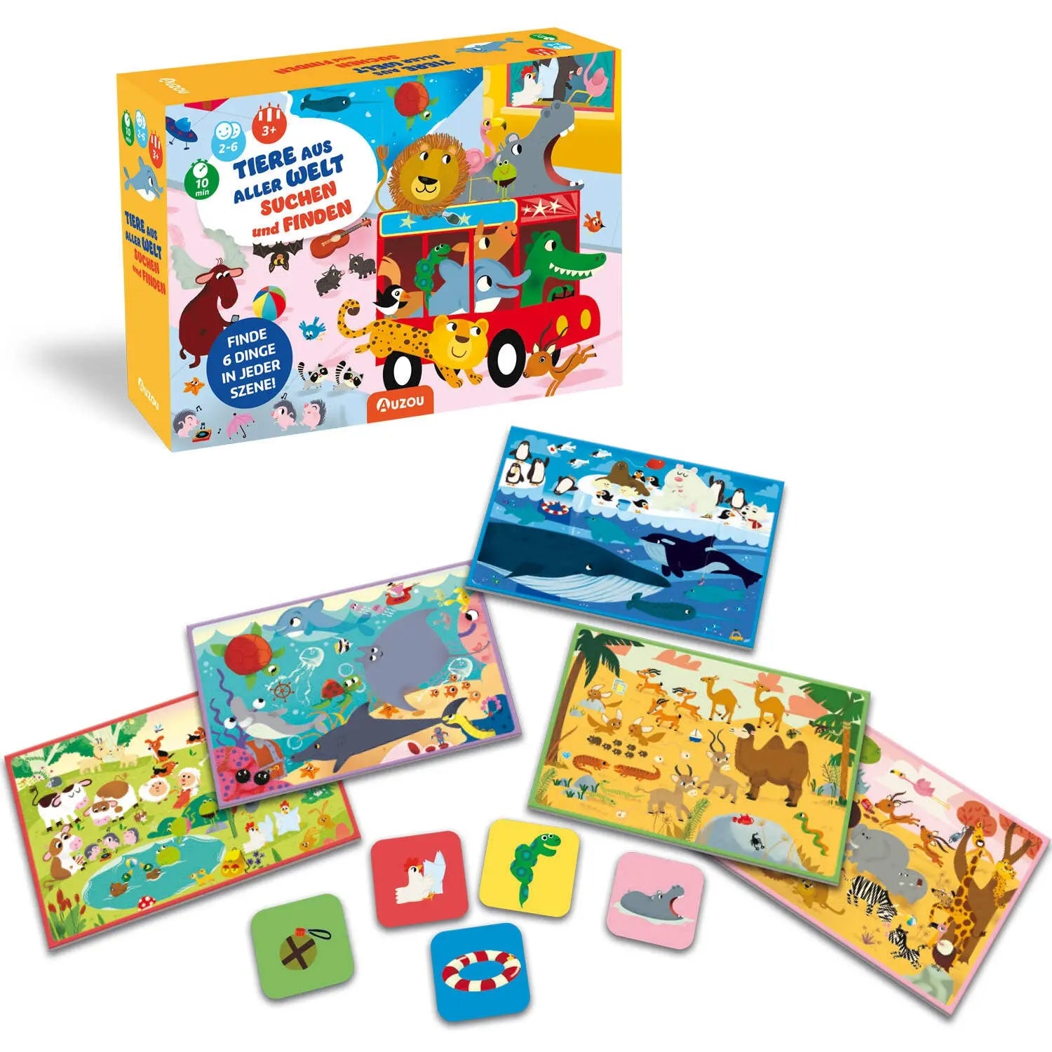 Tiere aus aller Welt suchen und finden