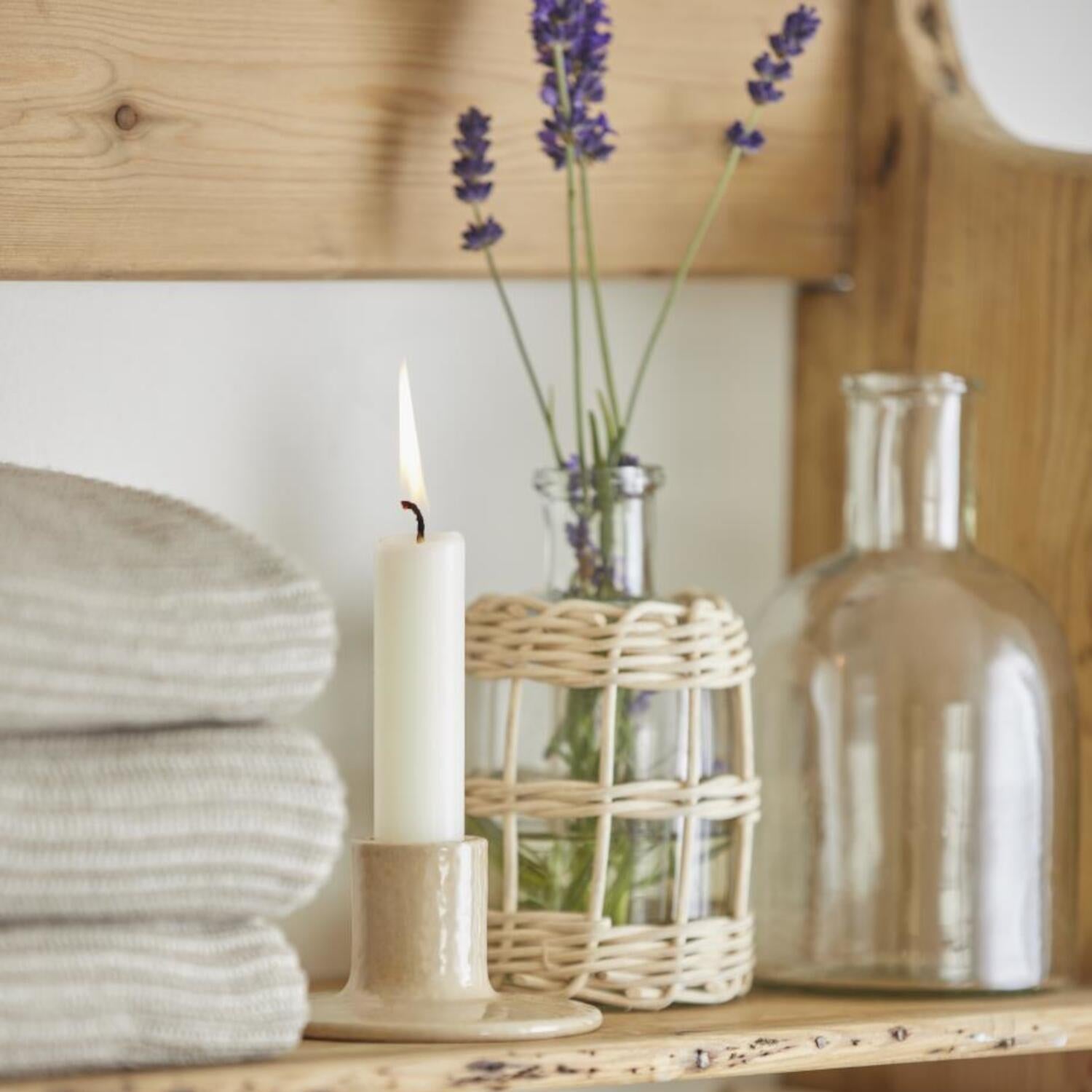 Apothekerglas für Stabkerze - 8x13,5 cm (Natur) Ib Laursen