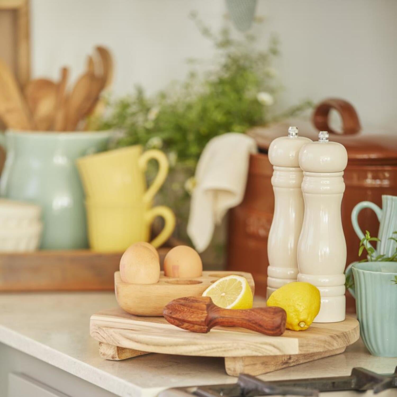 Servierbrett mit Füßen - 30x3,5 cm (Natur) Ib Laursen