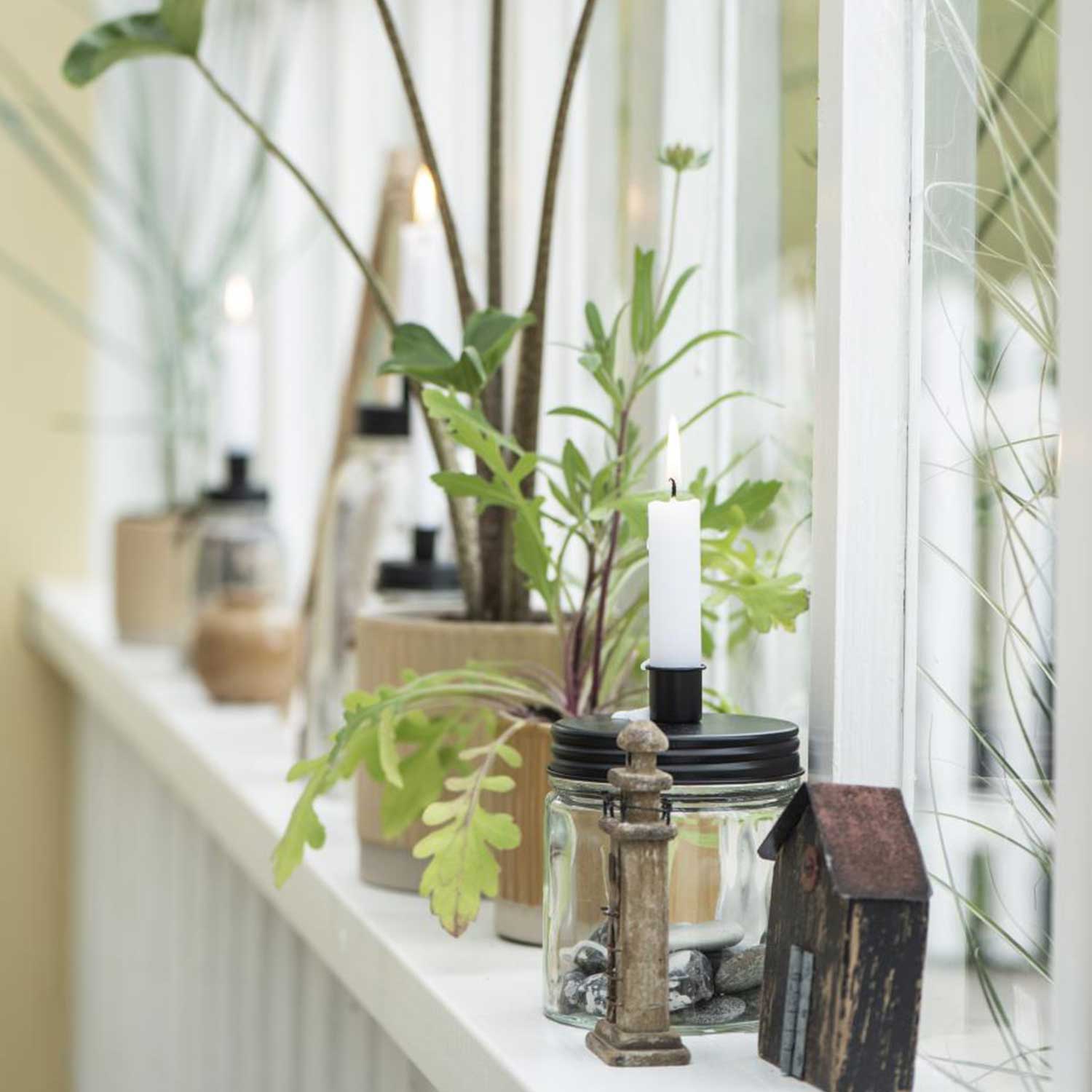 Blumentopf mit Rillen - ø  11 cm (Sand) Ib Laursen