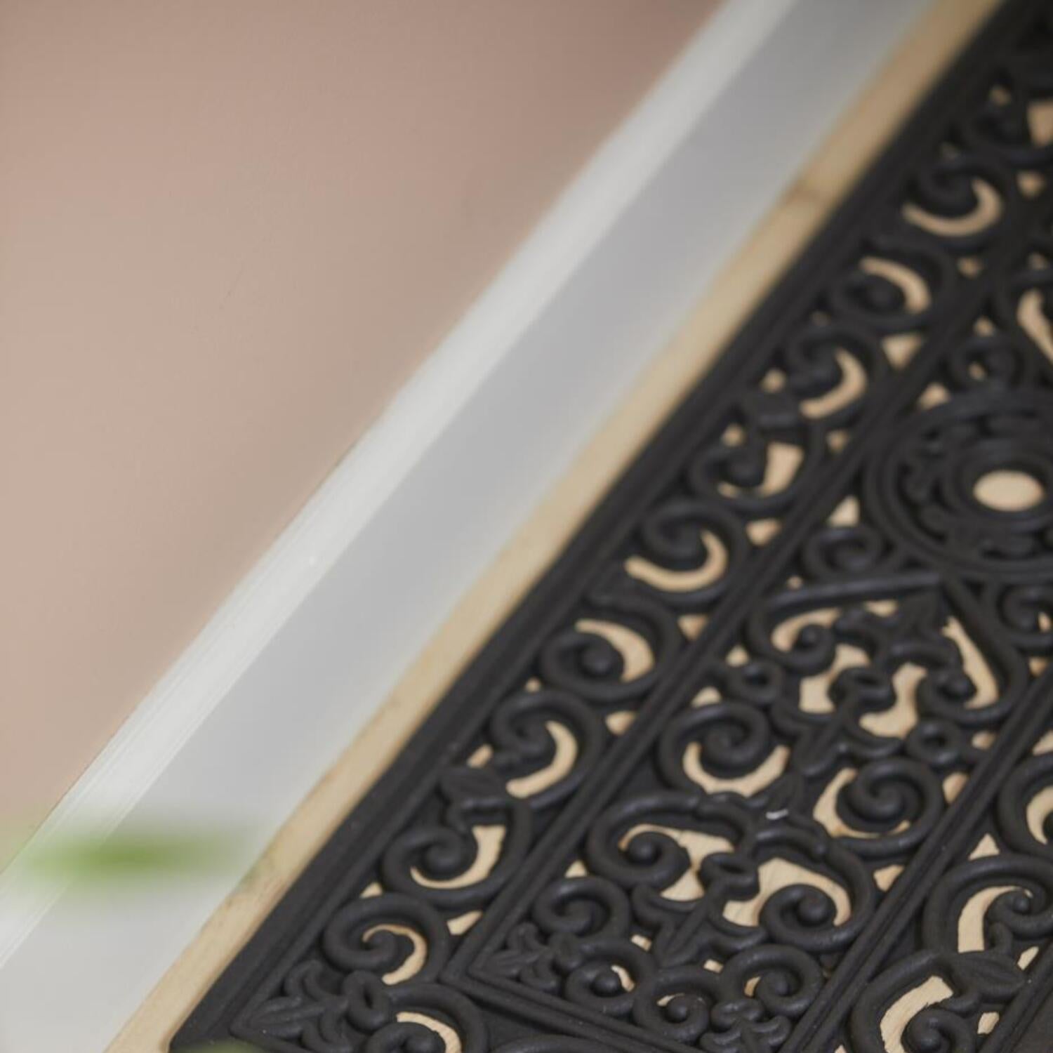 Türmatte aus Gummi - 75x25x0,8 cm (Schwarz) Ib Laursen