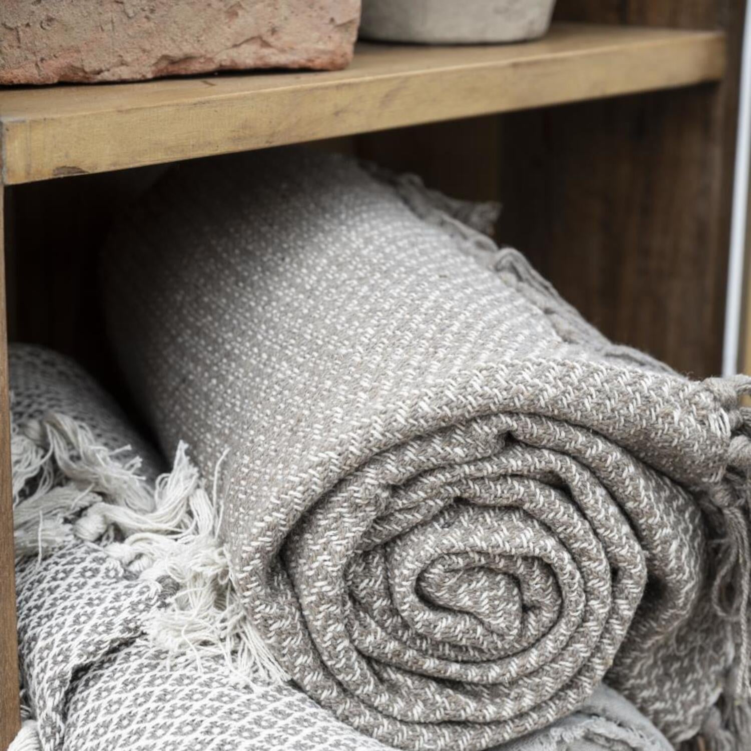 Plaid - 170x130 cm (Hellgrau) Ib Laursen