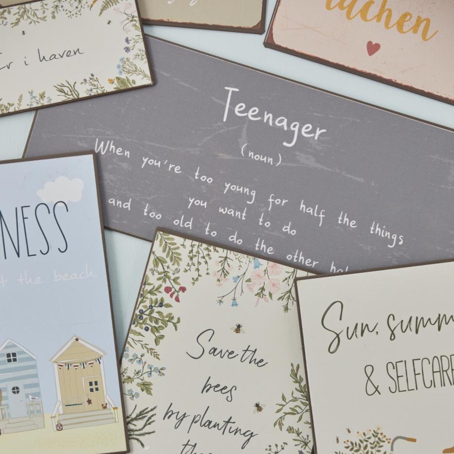 Metallschild "Teenager" - 20x14 cm Ib Laursen