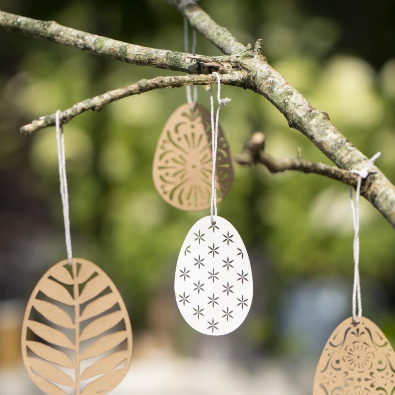 Scherenschnitt im 4er-Set "Ei" (Braun) Ib Laursen