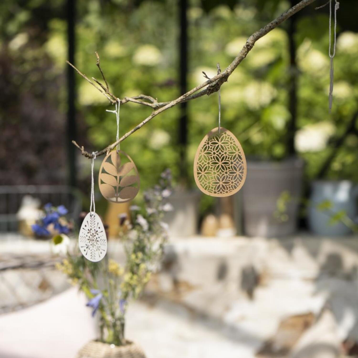 Scherenschnitt im 4er-Set "Ei" (Braun) Ib Laursen