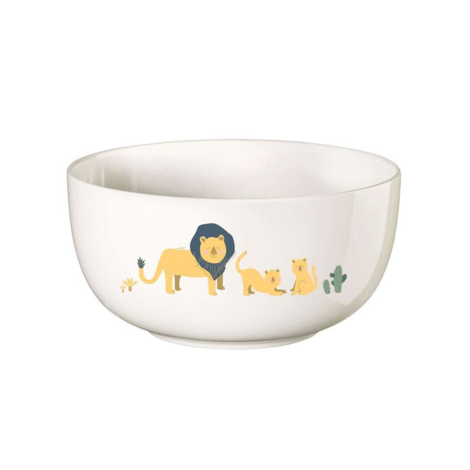 Schale "Leo Löwe" - 13,5 cm (Weiß)