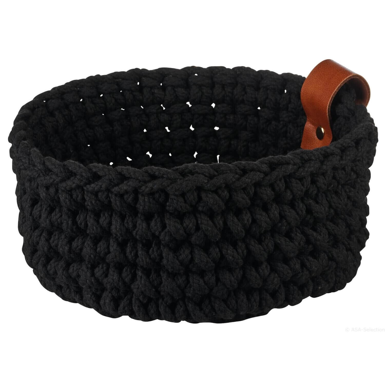 Häkelkorb - 20 cm (Schwarz)