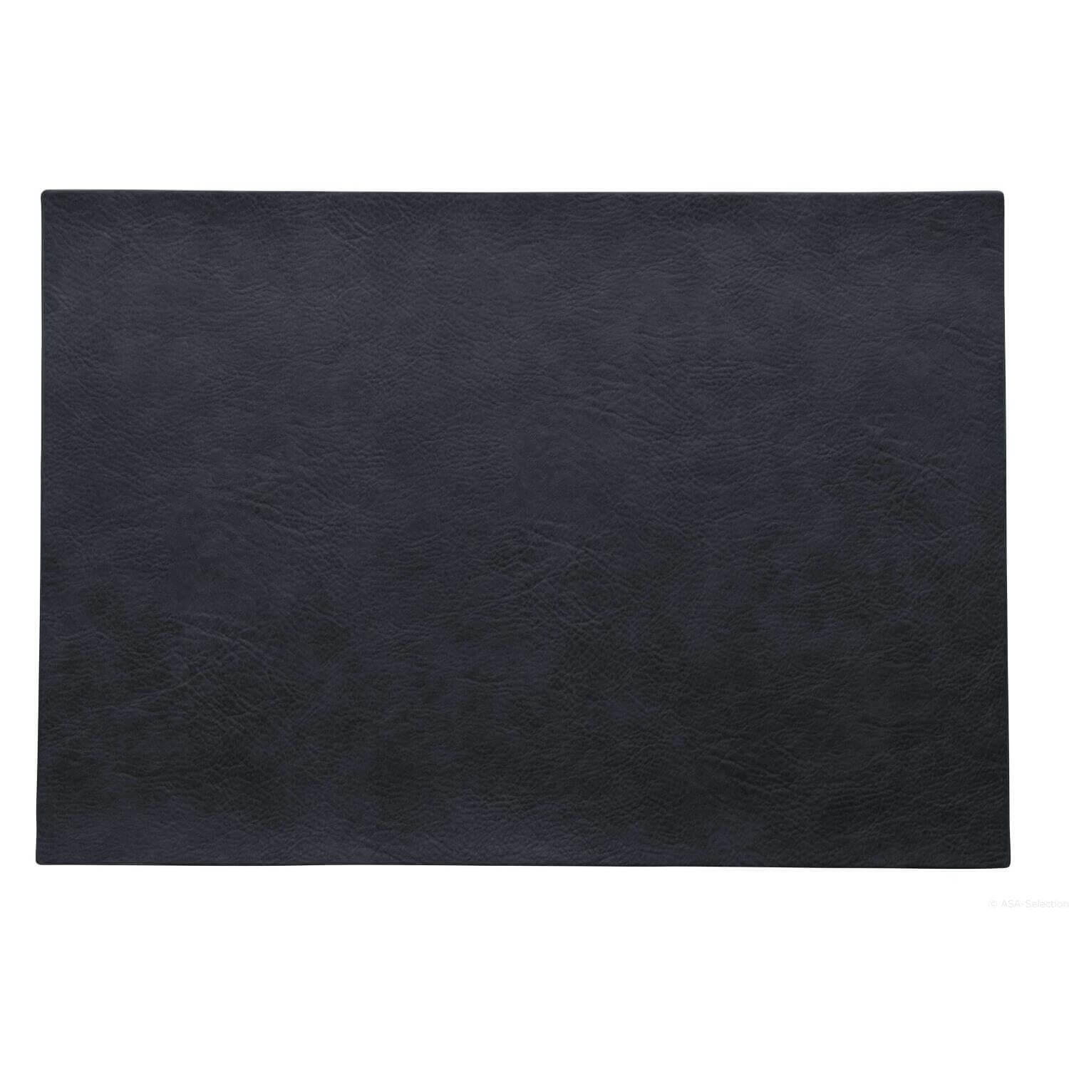 Tischset aus veganem Leder - 46 x 33 cm (Nachtblau)