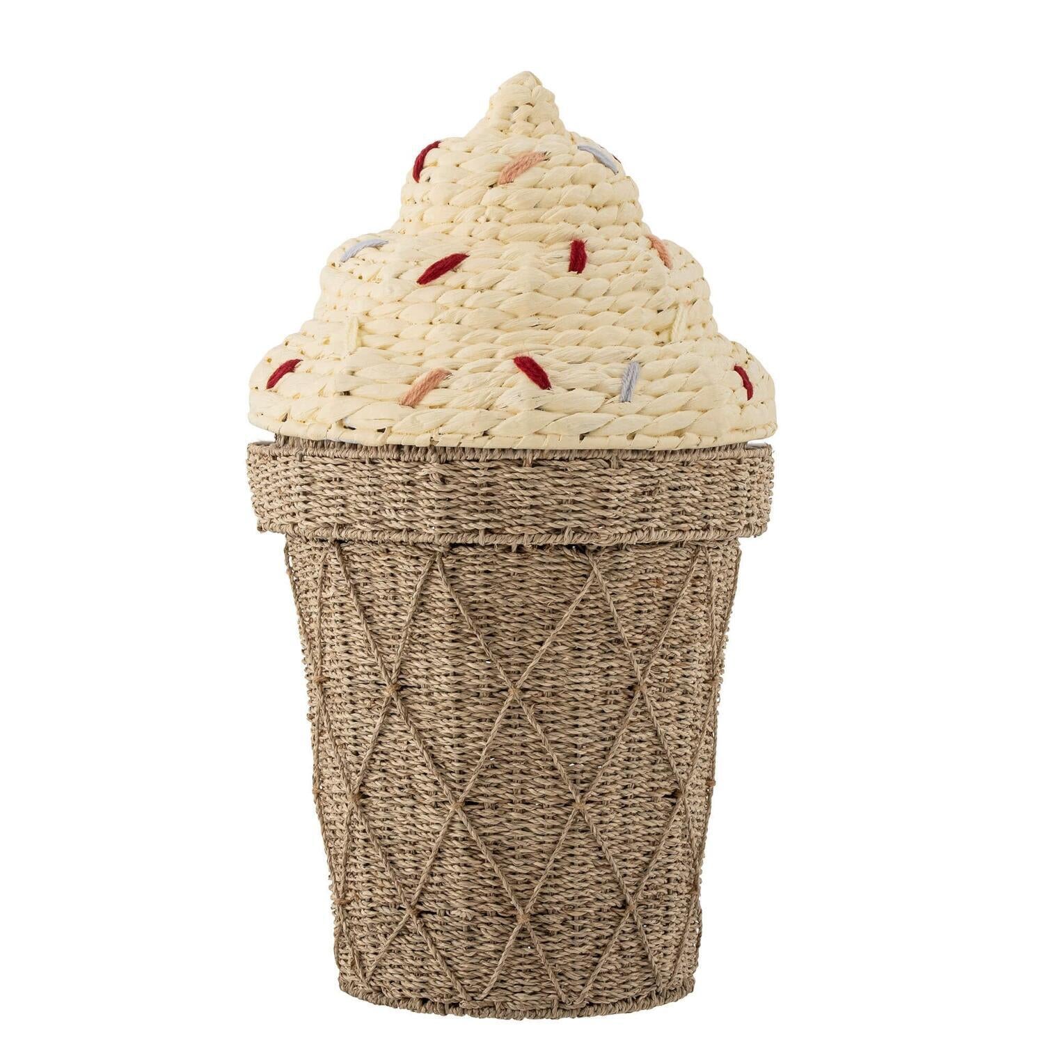 Korb mit Deckel "Cillie" - 40x72 cm (Natur)