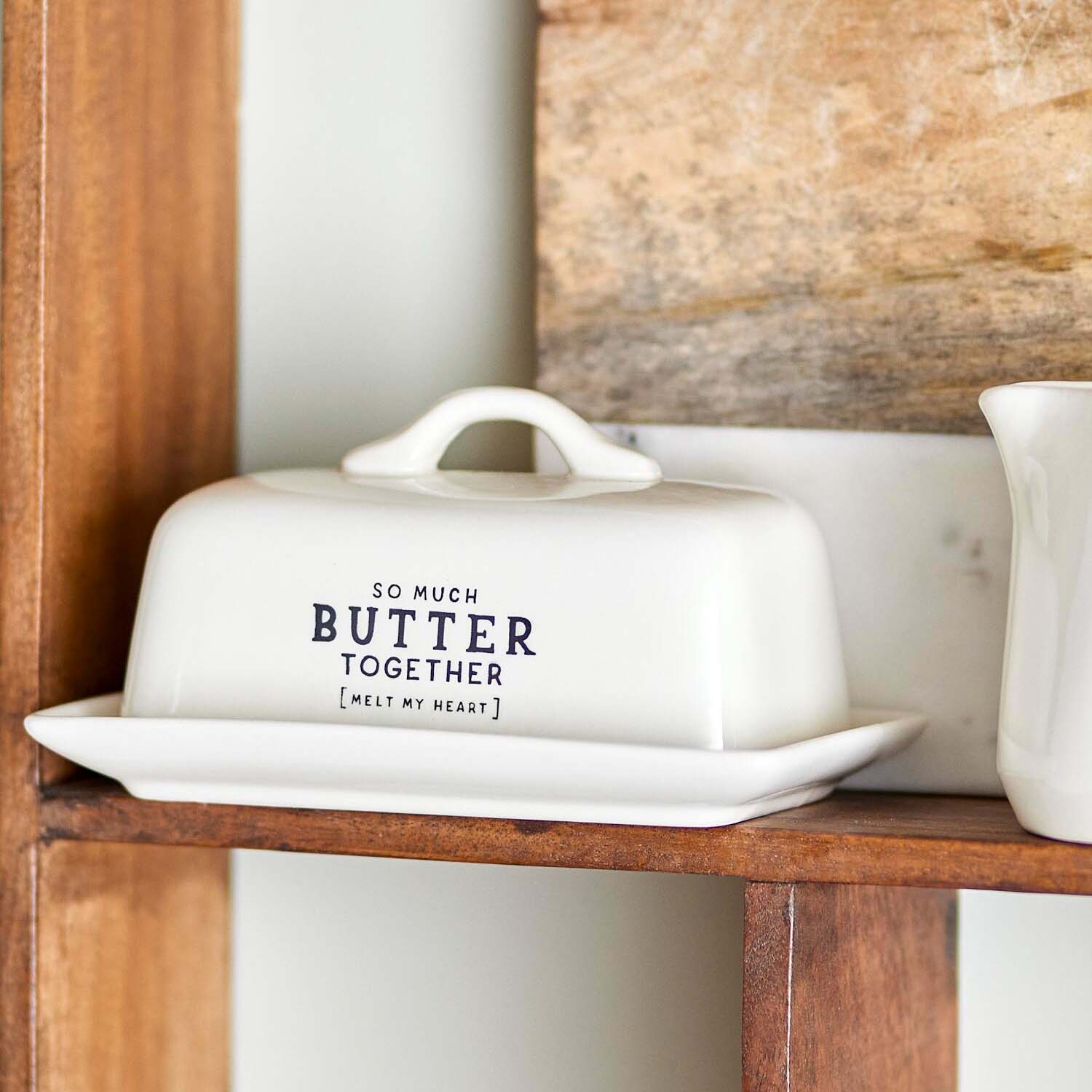 Butterdose "Wendy"- 17x9x11,5 cm (Weiß)