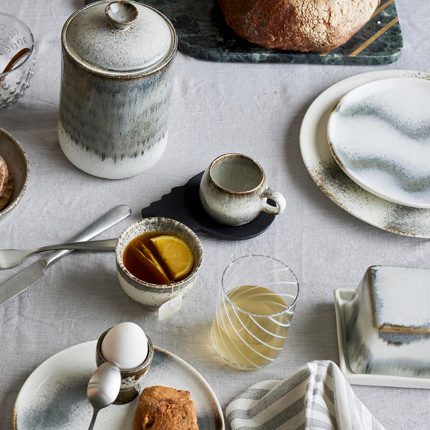 Butterdose "Paula" - 17,5x11,5x8 cm (Grau)