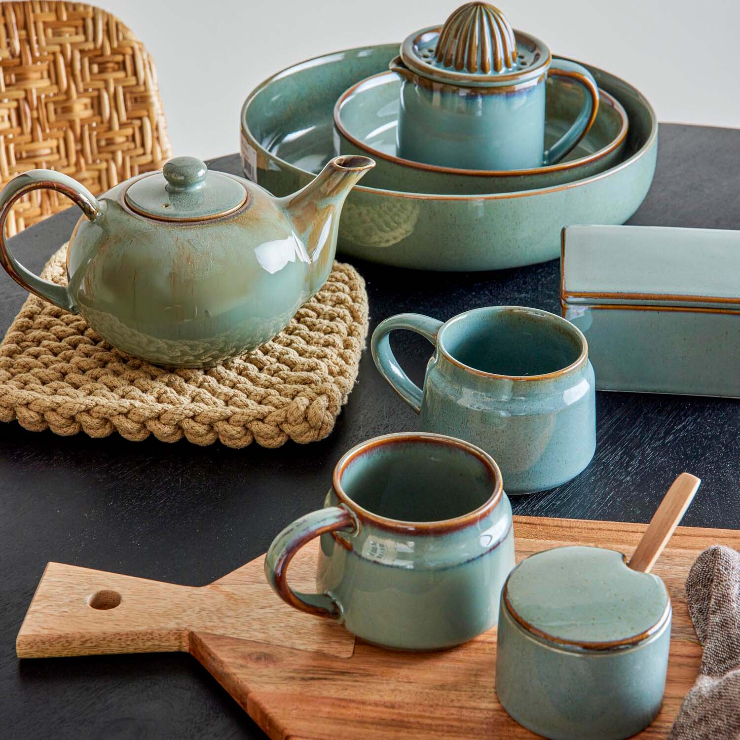 Untersetzer "Tesero" - 20x20 cm (Natur)