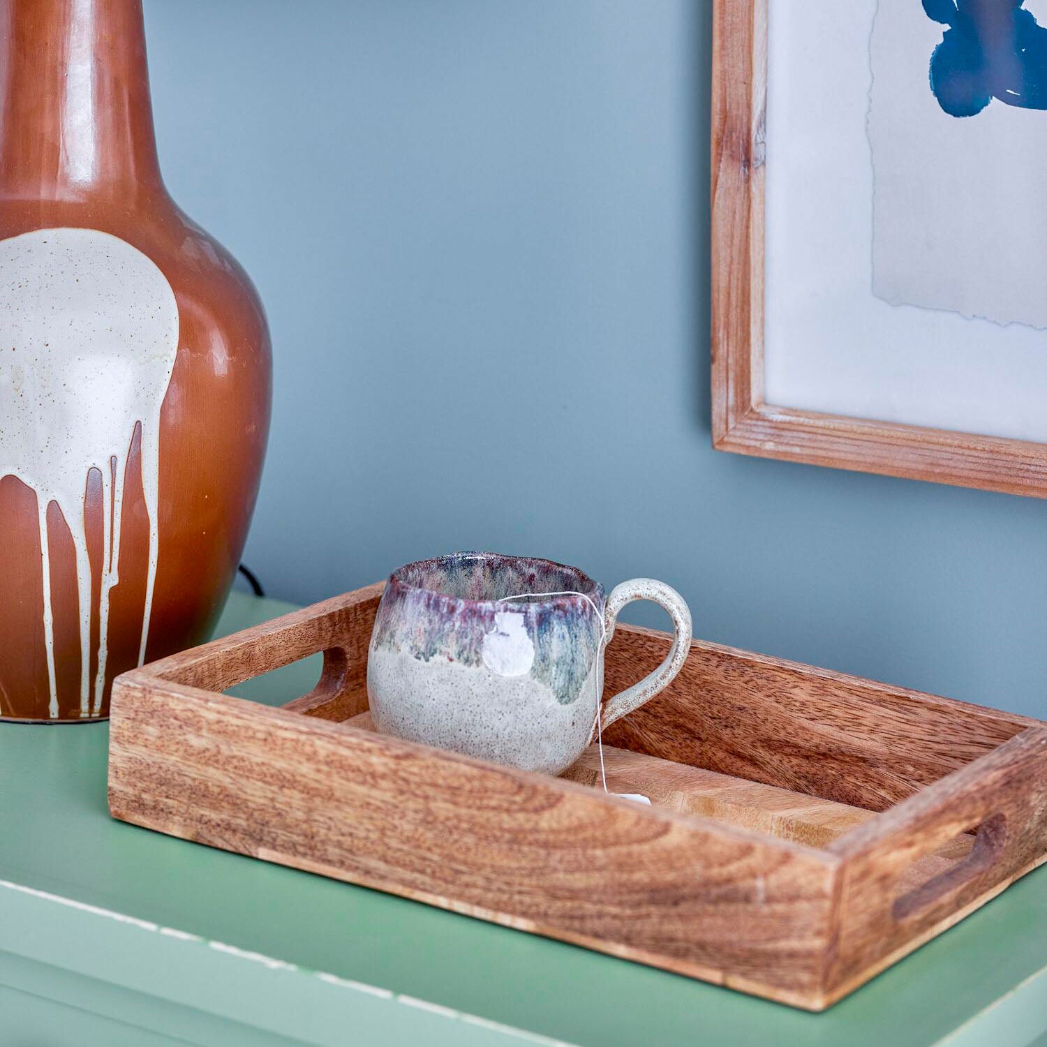 Serviertablett "Katalyn" - 30x20x6 cm (Natur)