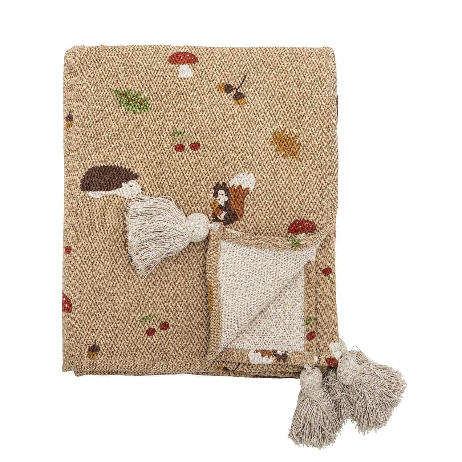 Decke "Fall" - 160x130 cm (Braun)