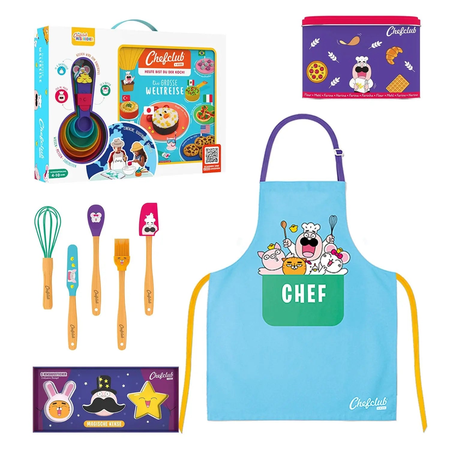 Koch- und Back-Set für Kinder "Küchenchef" - 5 tlg.