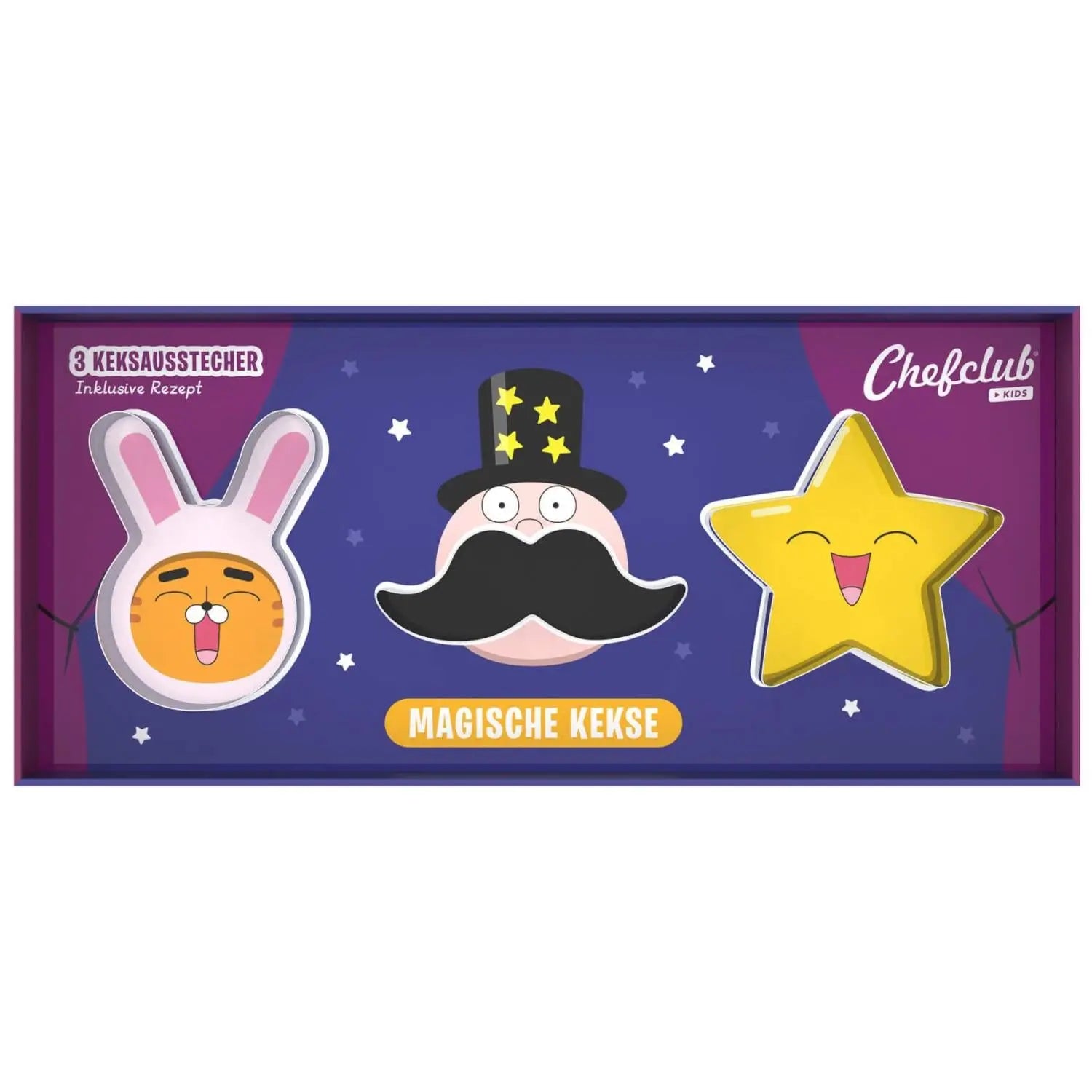 Keksausstecher-Set "Magische Kekse" - 3-tlg.
