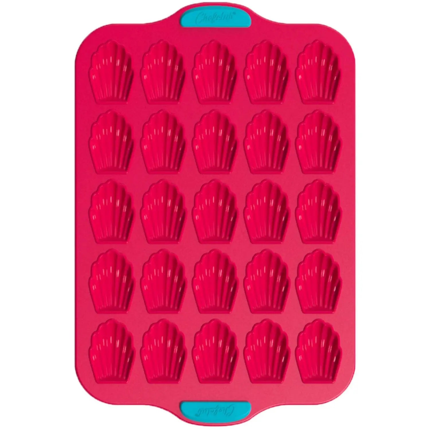 Mini Madeleines-Backform aus Silikon (Rot)