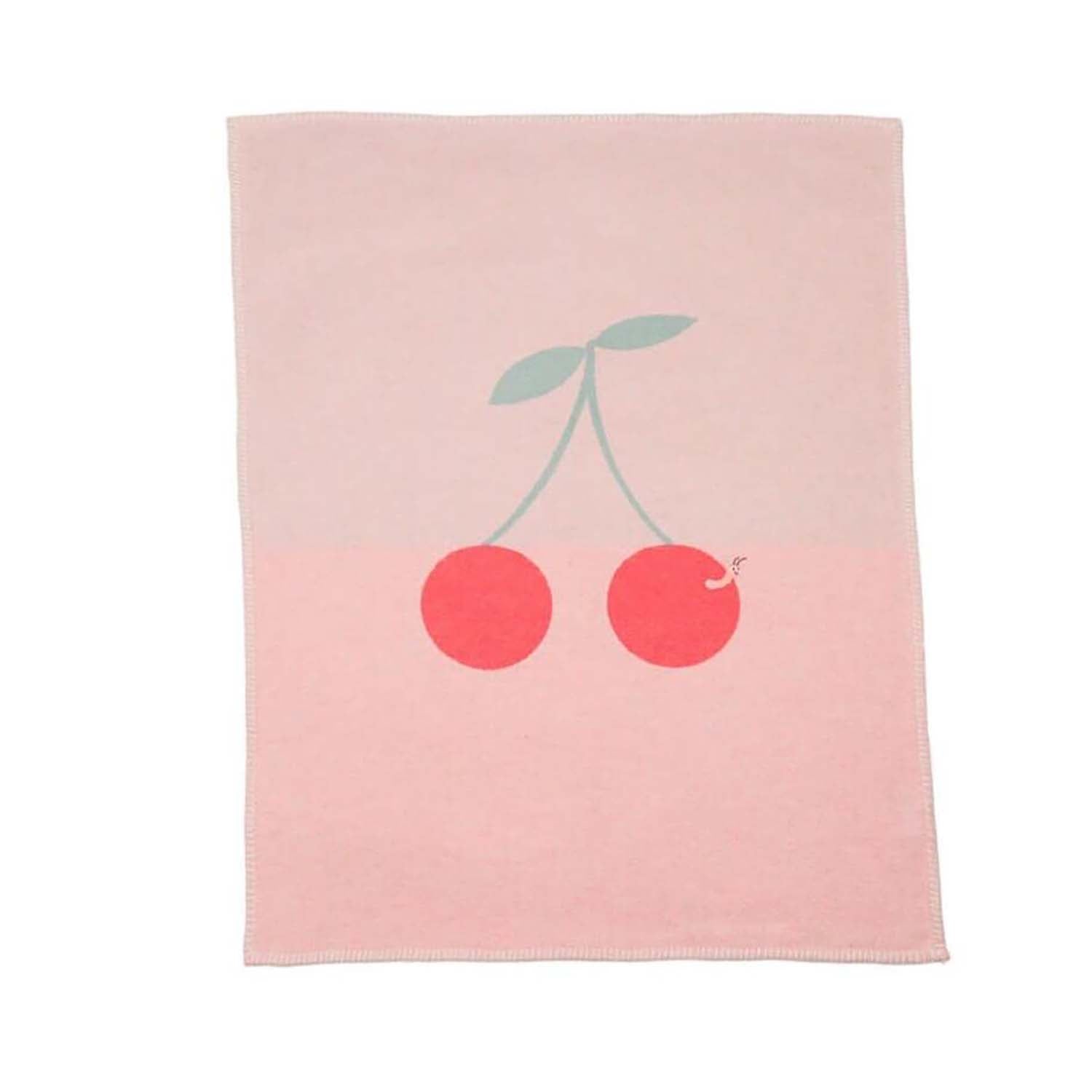 Kinderdecke "LILI - Wurm" - 90x70 cm (Altrosa)