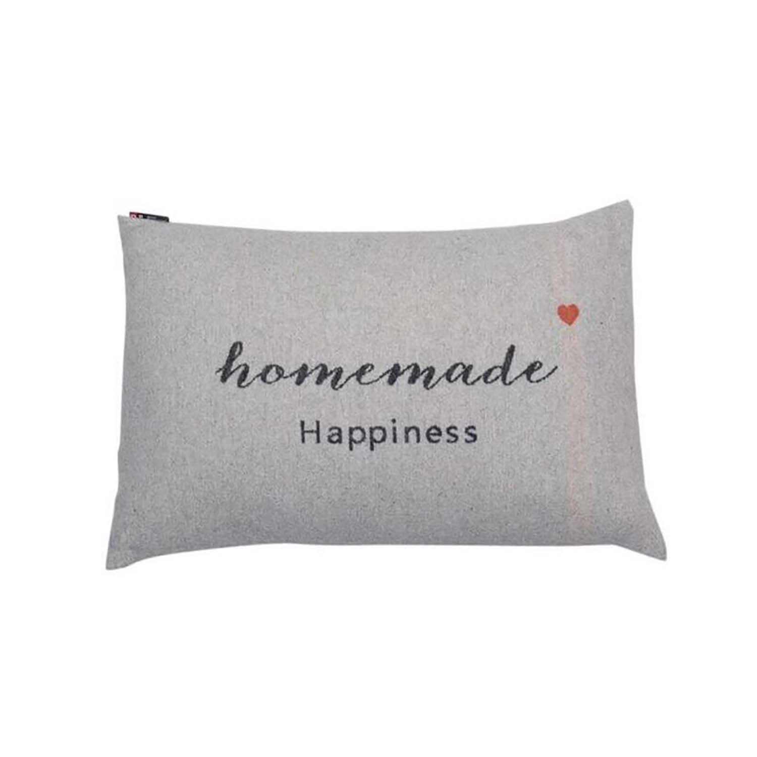 Kissenhülle "SILVRETTA - Homemade Happiness" - 60x40 cm (Filz)
