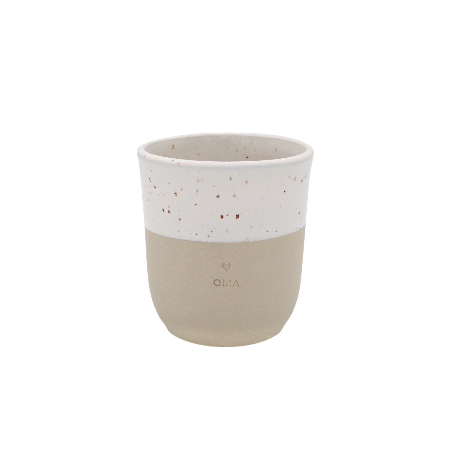 Becher "Oma" - 320 ml (Natur) Eulenschnitt