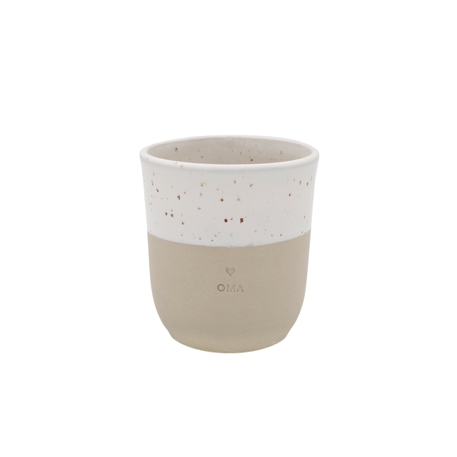 Becher "Oma" - 320 ml (Natur) Eulenschnitt