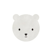 Kinderteppich waschbar "Bär" - 67 cm (Creme) Eulenschnitt