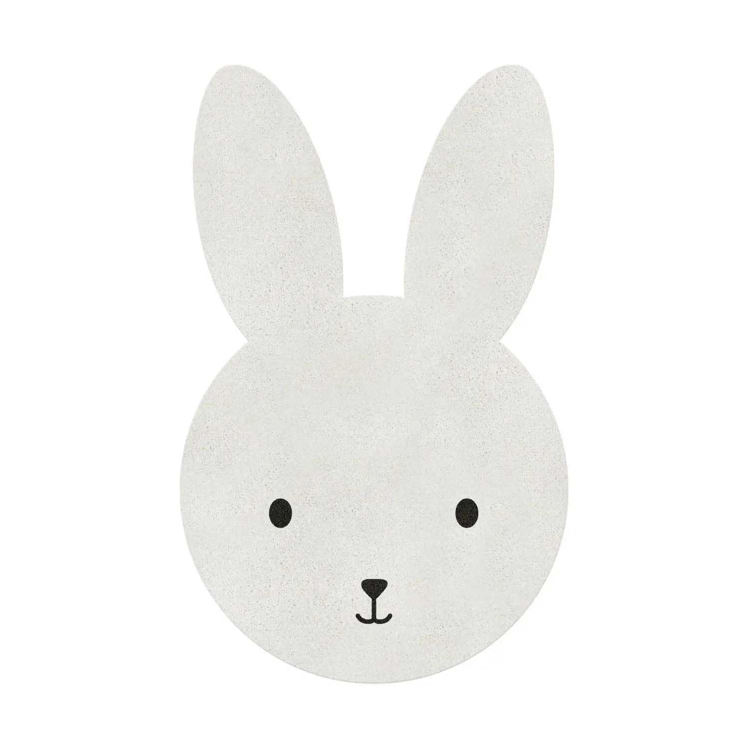 Kinderteppich waschbar "Hase" - 67x105 cm (Creme) Eulenschnitt